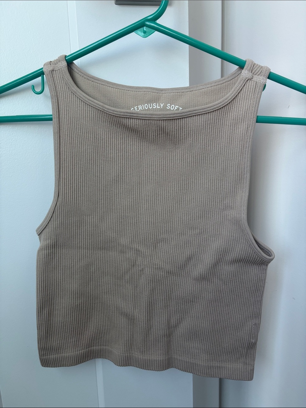 Aeropostale Taupe Ribbed Tank